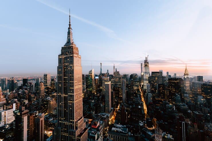 Empire State and Skyscrapers View in NYC